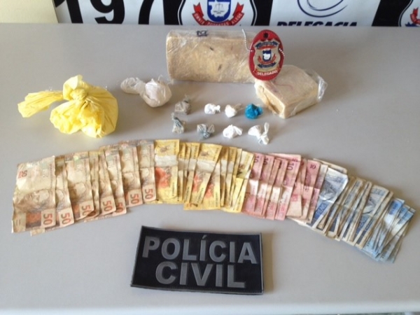 Pol�cia Civil prende traficante com 1,7 kg de droga em Peixoto do Azevedo