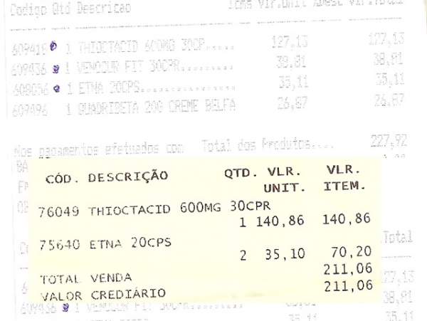 Dica para o Procon: o mesmo medicamento com pre�os diferentes em farm�cias de Juara.