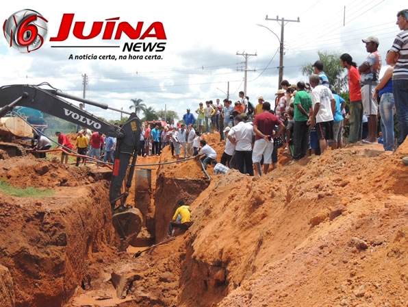 Trag�dia em Ju�na: dois trabalhadores morrem soterrados em obras de rede de esgoto