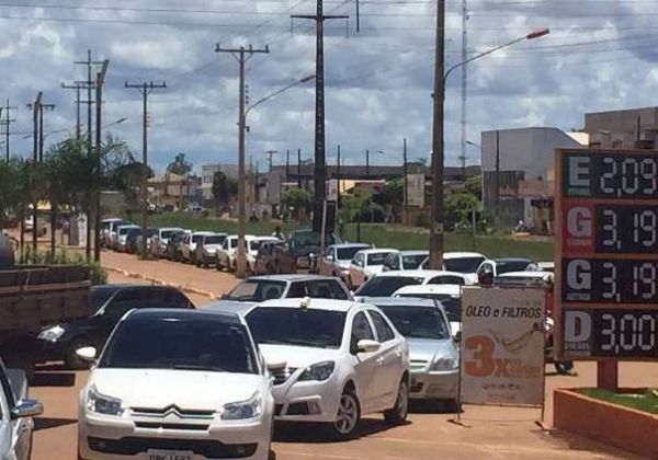 Combust�vel acaba em praticamente todos os munic�pios do Nort�o de Mato Grosso