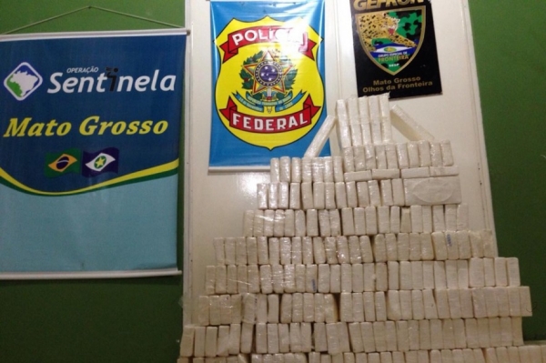 PF e Gefron apreendem quase 300 kg de coca�na em fazenda 
