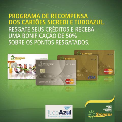 Programa de Recompensa dos Cart�es Sicredi tem novos parceiros 