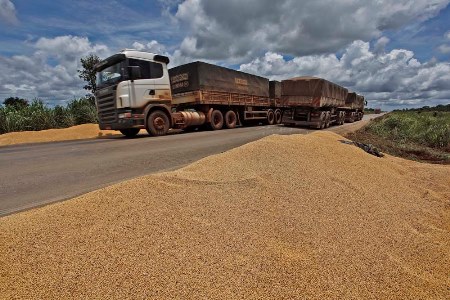 Soja lidera exporta��es no primeiro semestre