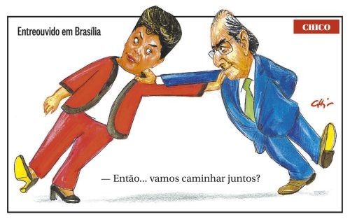 Enquanto isso em Bras�lia, Dilma e Eduardo Cunha se seguram contra cassa��o
