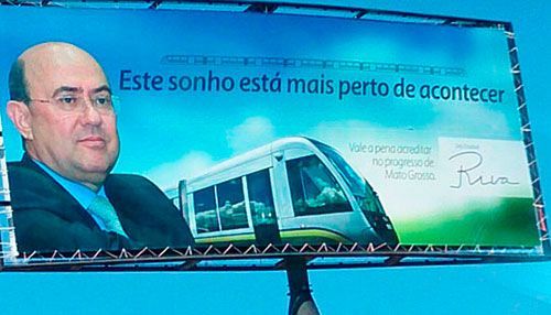 Riva recorre para n�o pagar multa por autopromo��o em outdoors do VLT