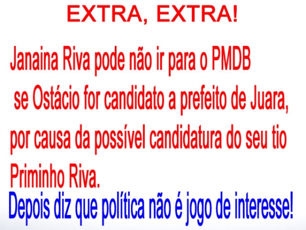 Extra, Extra, ser� que Janaina vai mesmo para o PMDB?