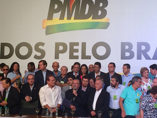 PMDB realiza Conven��o Nacional e reelege Michel Temer