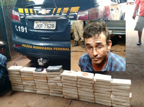 Pol�cia Civil e PRF prendem traficante com 75 kg de coca�na em Comodoro