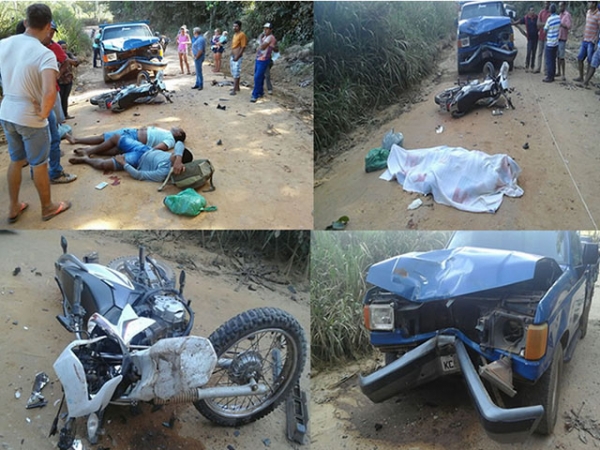 Uma pessoa morre e duas ficam feridas em acidente de tr�nsito na zona rural de Castanheira.