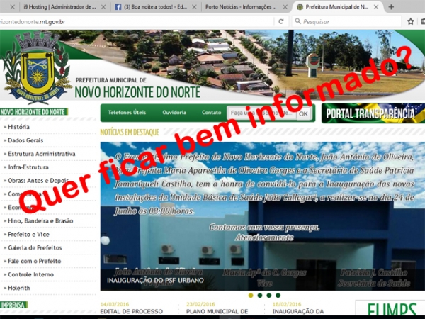 Quer ficar bem informado? N�o visite sites de c�maras e prefeituras.