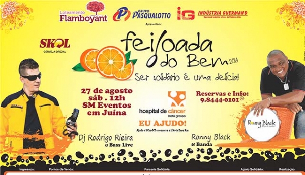 Loja Ma��nica Estrela dos Magos de Ju�na, promove a segunda edi��o da �Feijoada do Bem� em prol ao Hospital de C�ncer de MT.