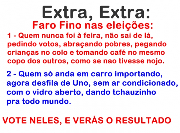 Faro Fino nas elei��es 2016