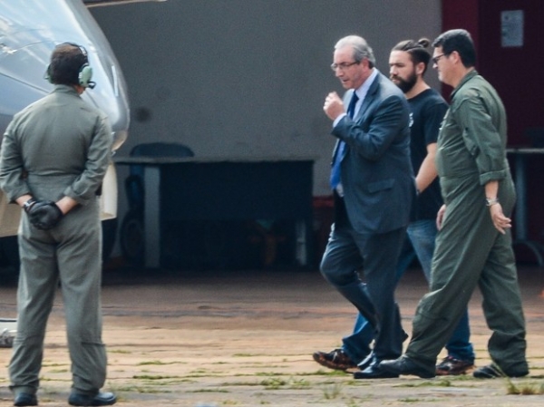 Ex-deputado Eduardo Cunha � preso em Bras�lia por decis�o de S�rgio Moro
