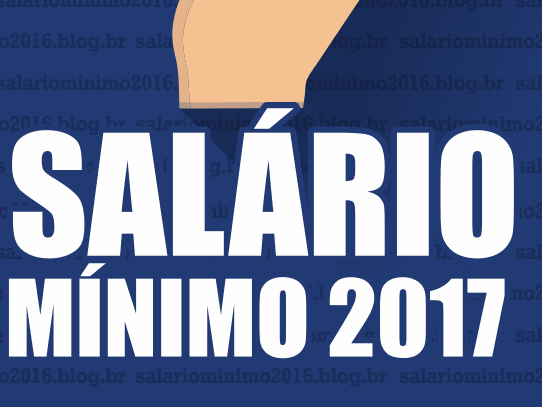 Governo anuncia novo Sal�rio m�nimo para 2017