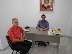 S�guas e Altir discutem pavimenta��o da via de acesso ao IFMT e ruas do M�dulo 5