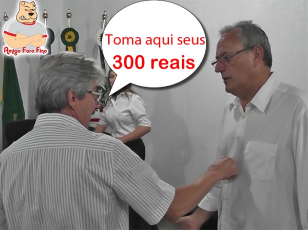 Encontro entre o jornalista Aparicio Cardozo e o ex-presidente da C�mara de Juara