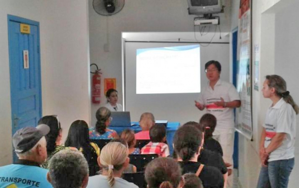Equipe volante da Secretaria de Sa�de realiza campanha de conscientiza��o no PSF do Jardim Alvorada