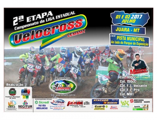 2� Etapa Estadual de Velocross ser� realizada no inicio de julho