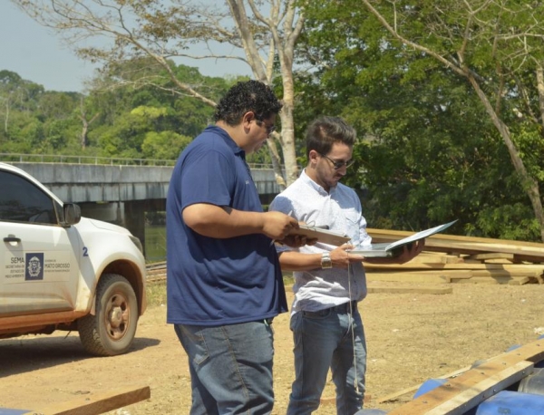 SEMA vistoria local de realiza��o do Festival de Pesca de Juara
