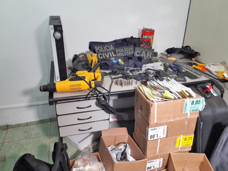 Assaltantes a banco em Brasnorte s�o autuados por furto qualificado, recepta��o, porte de arma e associa��o criminosa