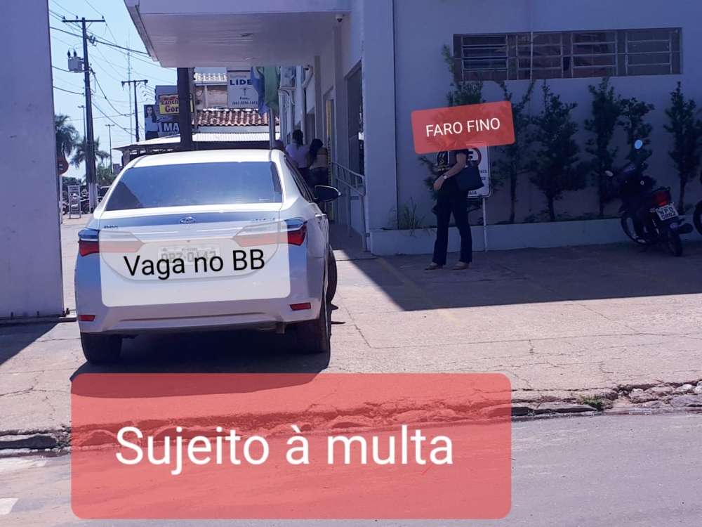 Alerta farofin�stica: quem estacionar aqui pode ser multado