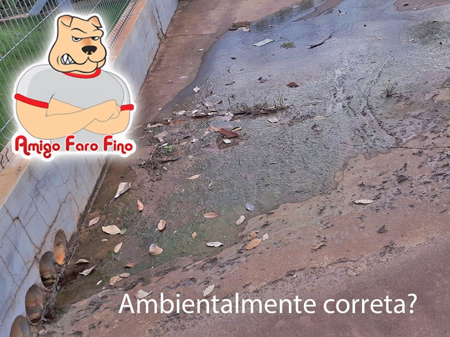Empresa de Juara joga chorume na cal�ada que vai direto para o Lago Dr. Geraldo.