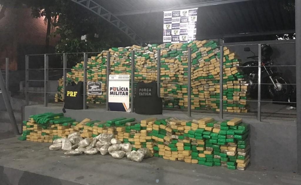 PM apreendeu 7 toneladas de droga em 2018, quase 200% a mais que 2017