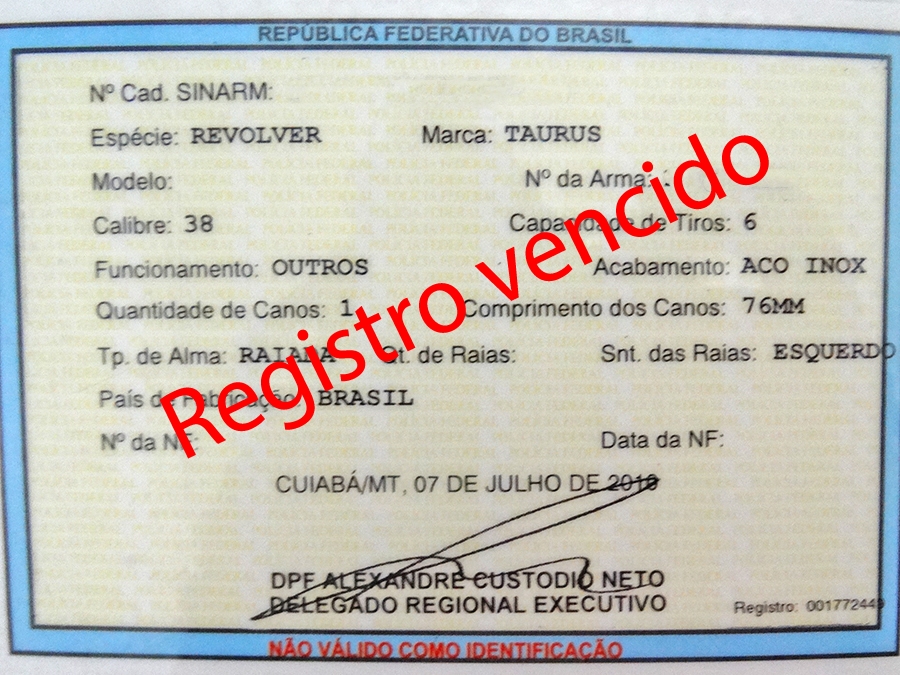 Governo vai abrir prazo para recadastramento de armas