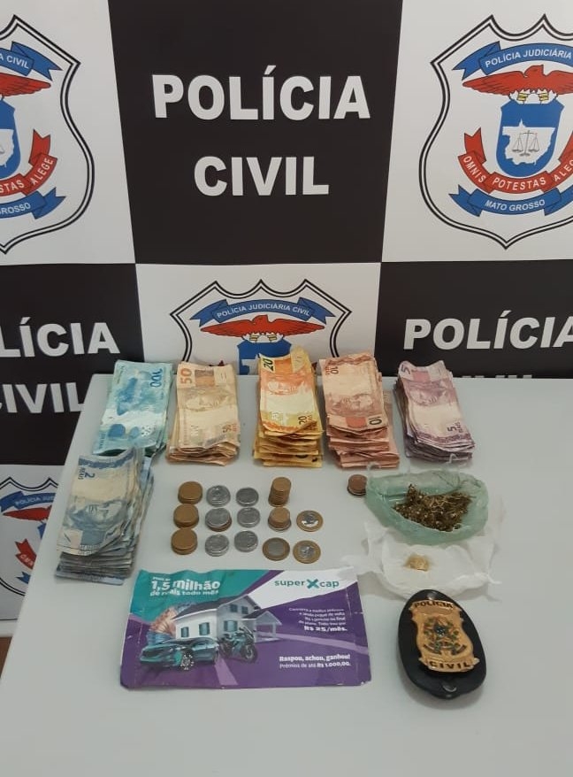  Autor de furto em casa lot�rica � preso pela Pol�cia Civil em Jauru