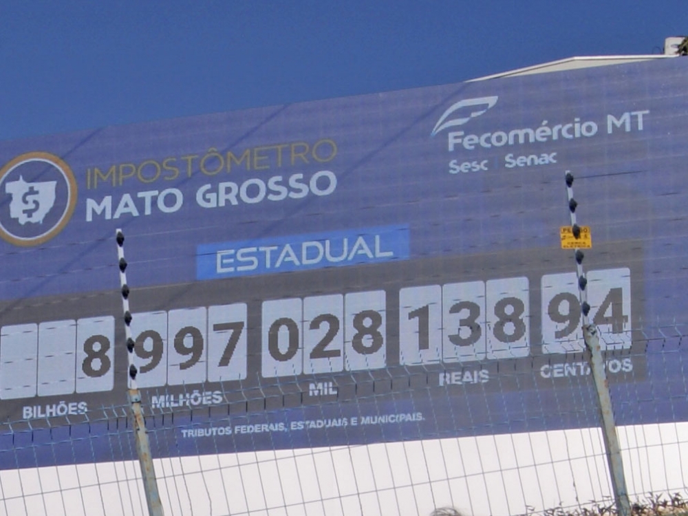 Contribuintes de Mato Grosso pagaram cerca de R$ 9 bi nos primeiros meses de 2019