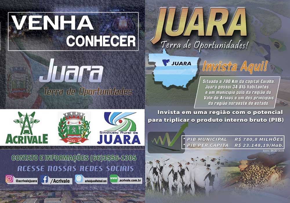  Juara participa essa semana em Cuiab� do ACRICORTE, evento voltado para discutir o mercado da agropecu�ria.
