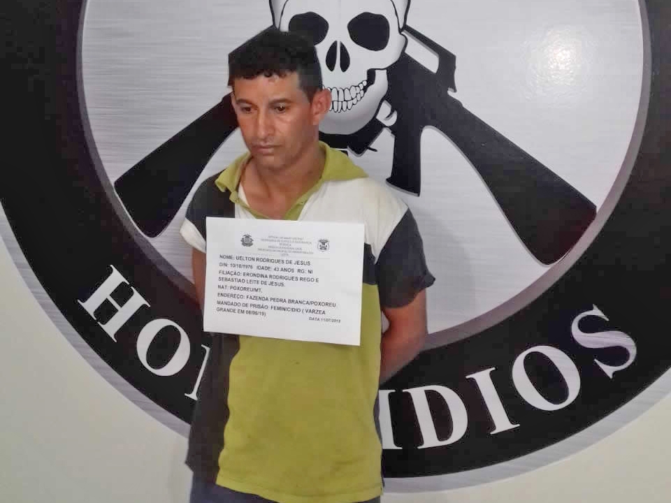 Suspeito de matar companheira em V�rzea Grande � preso em Primavera do Leste