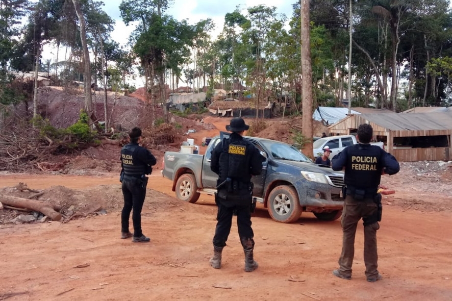 Uma pessoa morre durante opera��o da PF contra garimpo ilegal