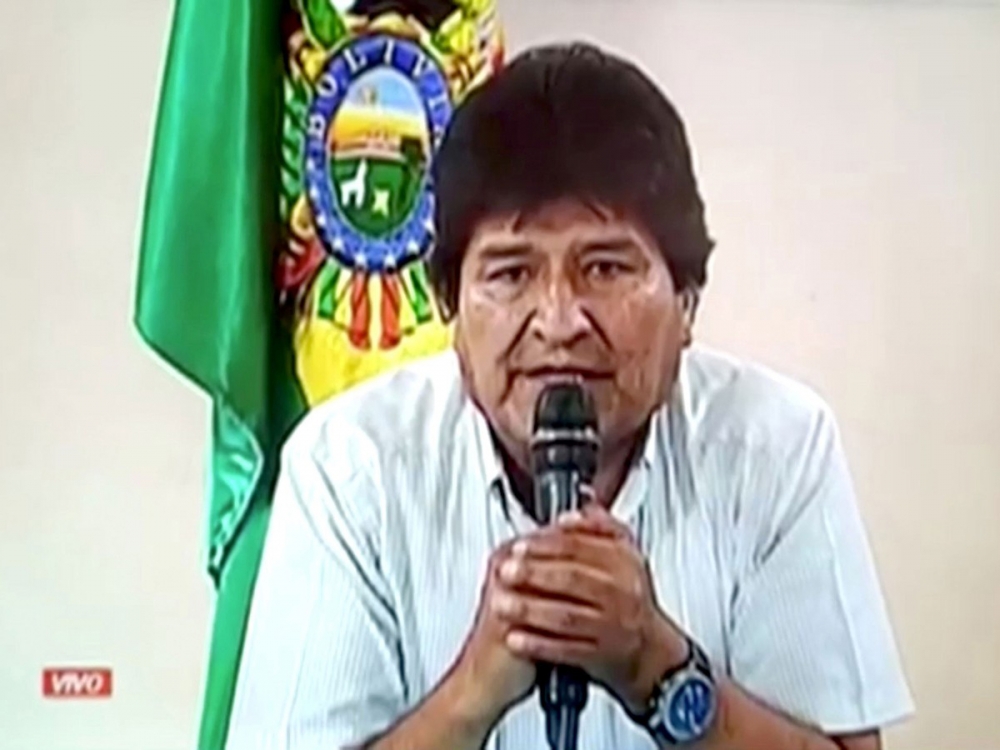 Ap�s renunciar, Evo Morales diz que teve casa atacada e que pol�cia tem ordem para prend�-lo