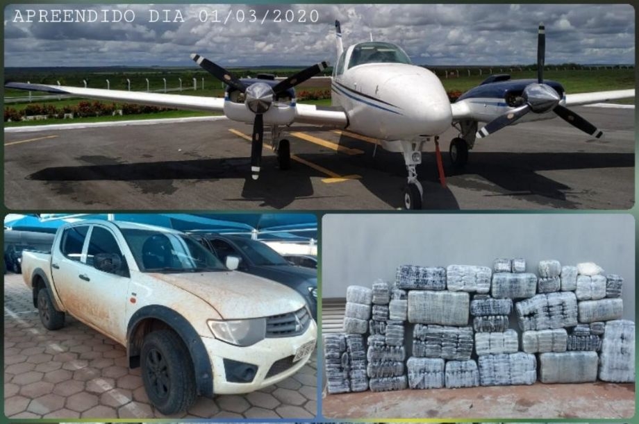 Avi�o e mais de 500 quilos de coca�na s�o apreendidos em MT