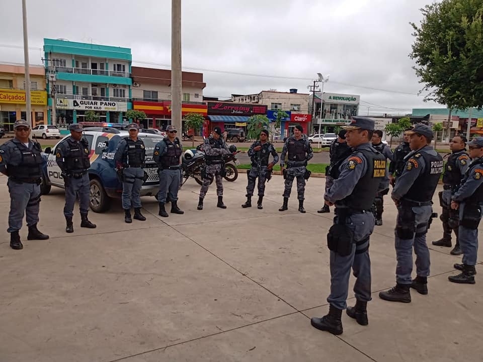 Pol�cia Militar de Ju�na lan�a opera��o dispers�o para combater o coronav�rus