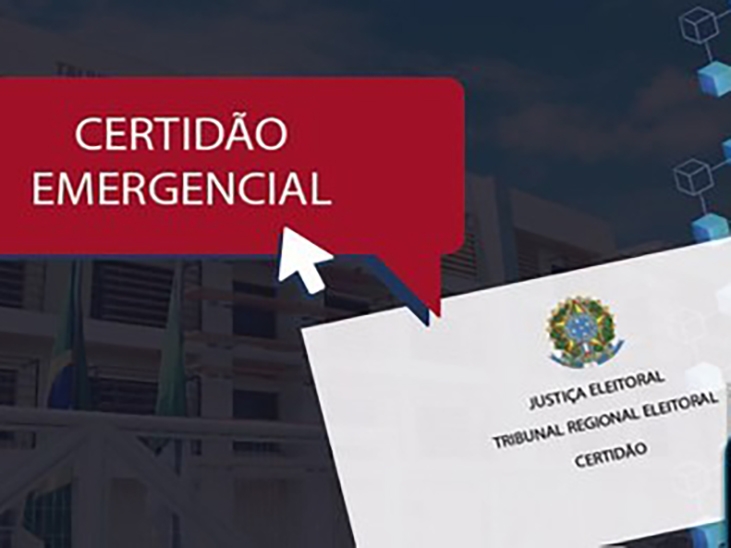 Justi�a Eleitoral disponibiliza certid�o emergencial para eleitores com o t�tulo cancelado e outras pend�ncias