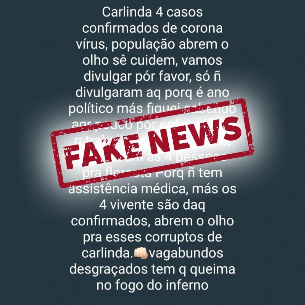 Homem � detido pela PM em Carlinda ap�s postar not�cia falsa sobre Covid-19