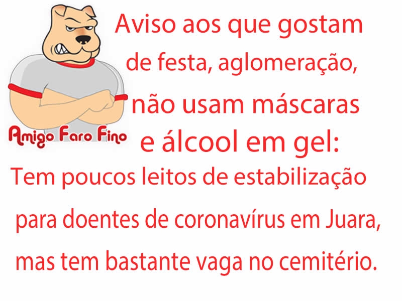 Aviso importante do Amigo Faro Fino