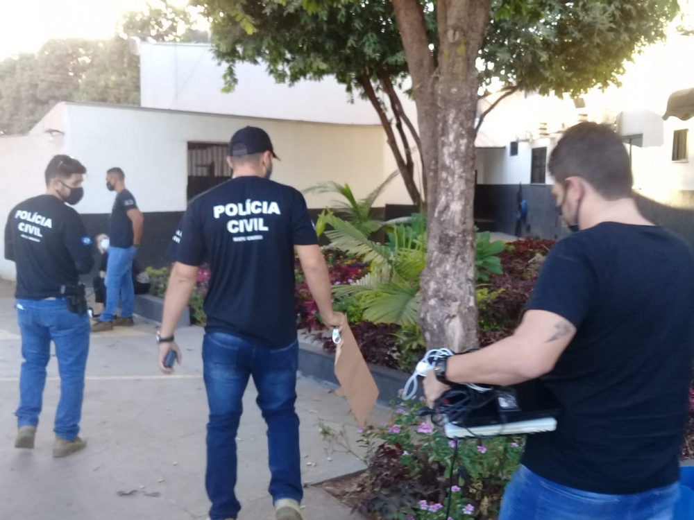  Opera��o da Pol�cia Civil cumpre buscas para coibir crimes cibern�ticos cometidos em Sorriso