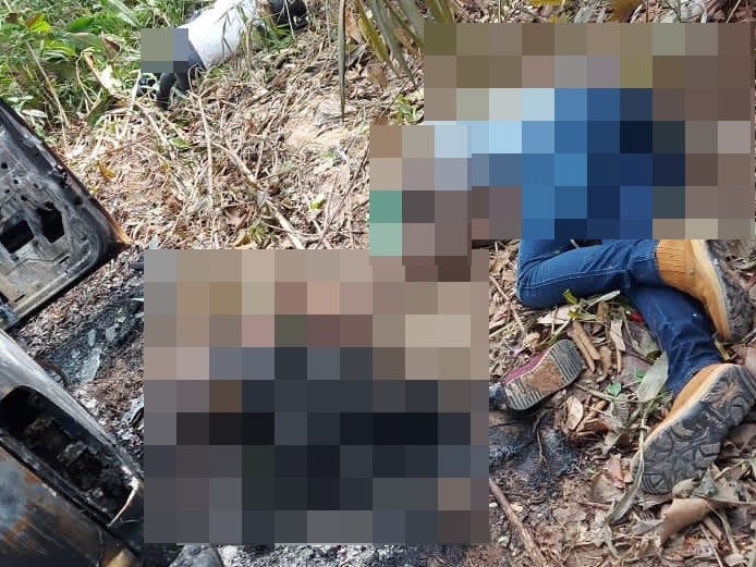 Quatro corpos s�o encontrados com sinais de execu��o pr�ximo de Aripuan�, um deles foi carbonizado 