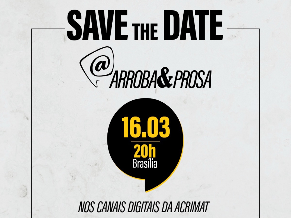 Acrimat lan�a o evento Arroba e Prosa com grandes nomes do agroneg�cio