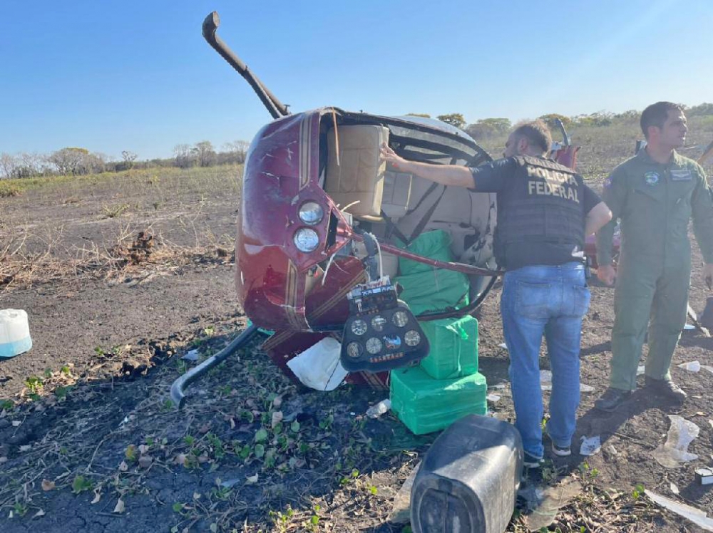 Aeronave � apreendida com quase 300 kg de coca�na durante opera��o em Pocon�