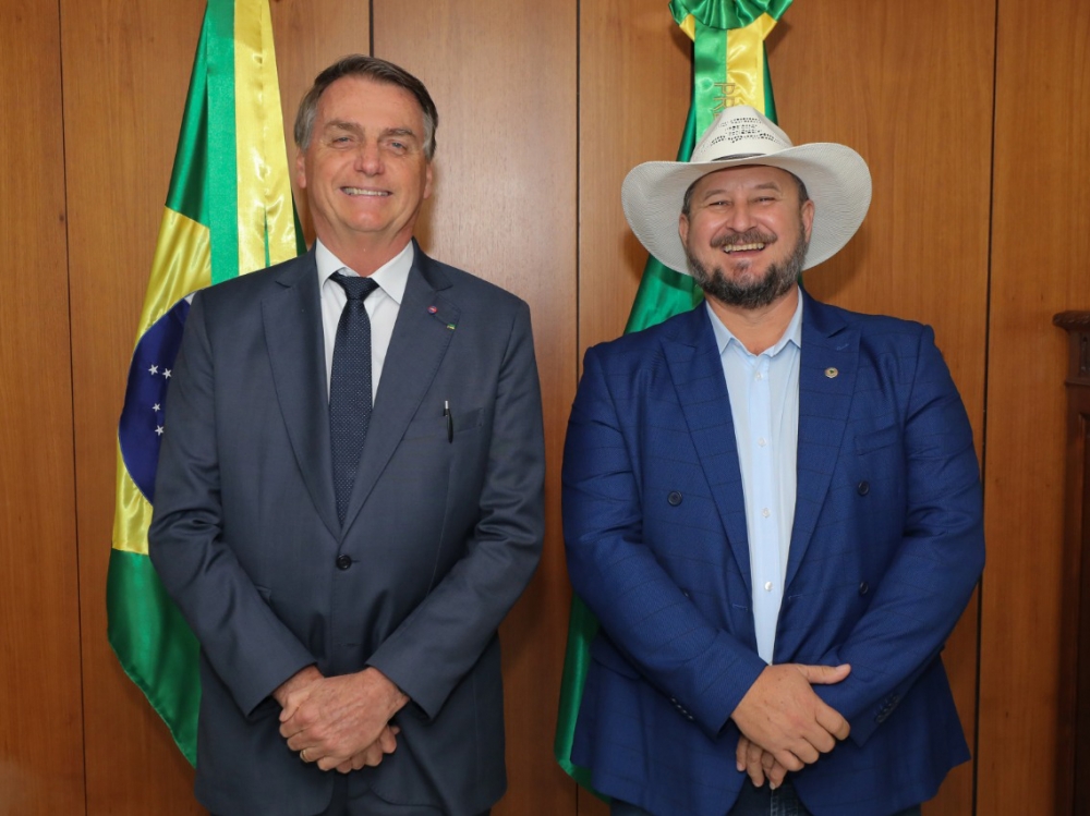 Deputado Gilberto Cattani � recebido por presidente da Rep�blica Jair Bolsonaro para discutir sobre Mato Grosso