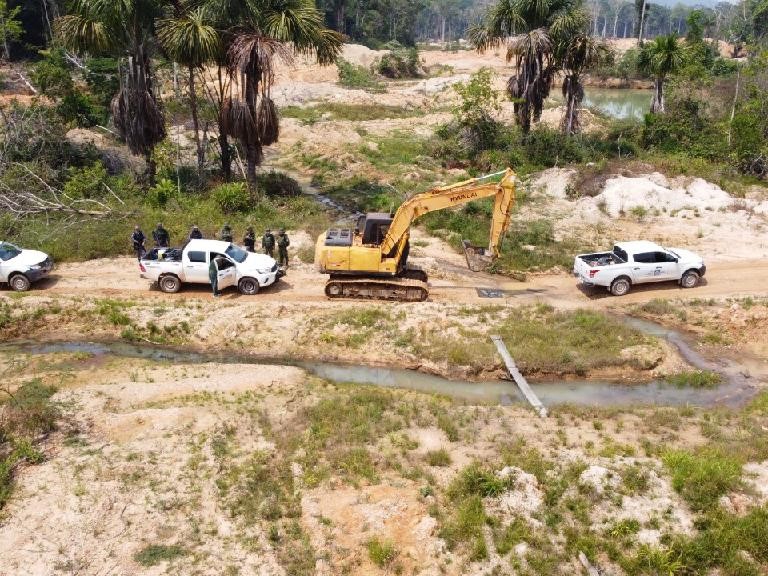 Batalh�o de Prote��o Ambiental desativa 14 garimpos ilegais em Mato Grosso