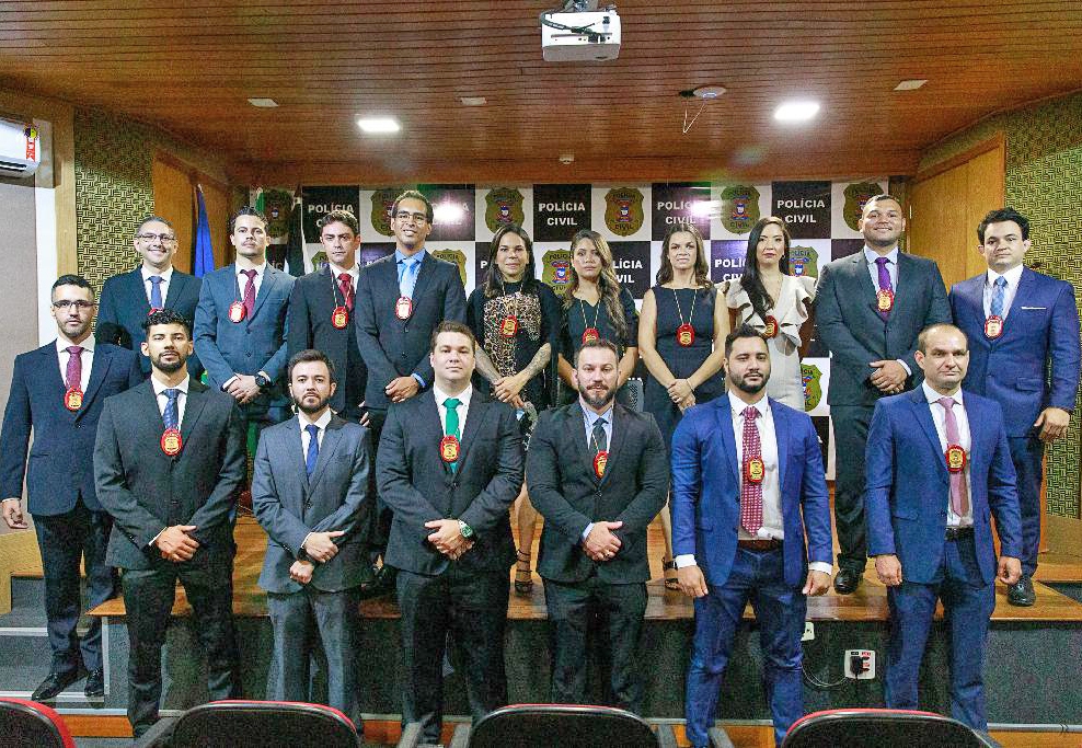 Pol�cia Civil empossa mais 17 delegados; ap�s formados, ir�o integrar unidades do interior