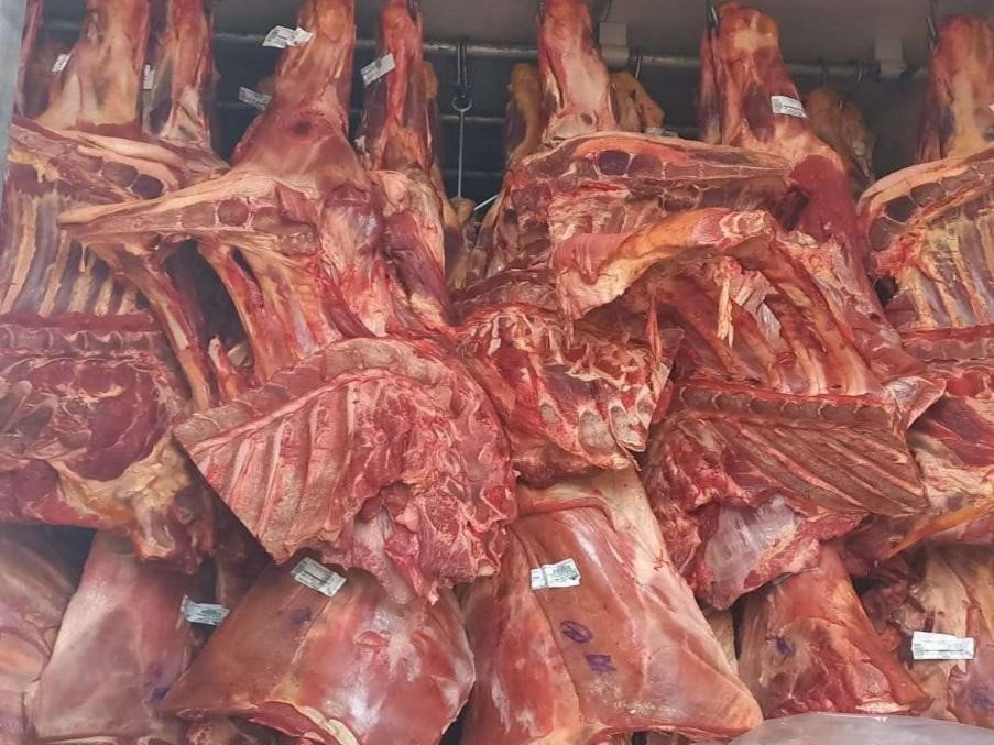Carga irregular de carne bovina de MT � interceptada em Rond�nia