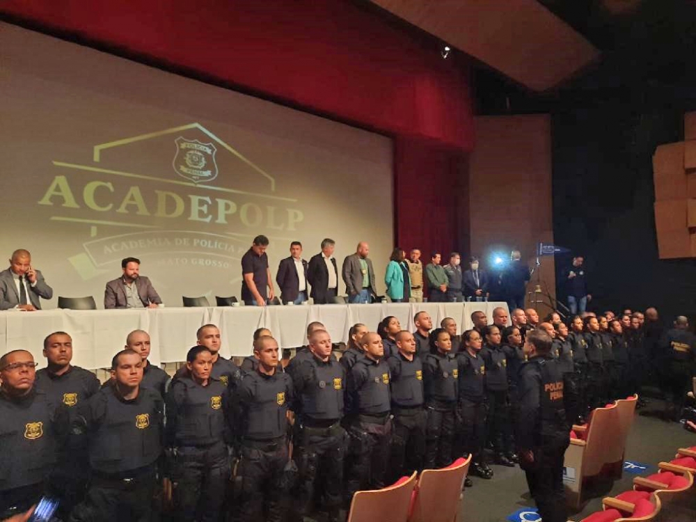 Sesp conclui curso de forma��o inicial para 79 policiais penais de MT 