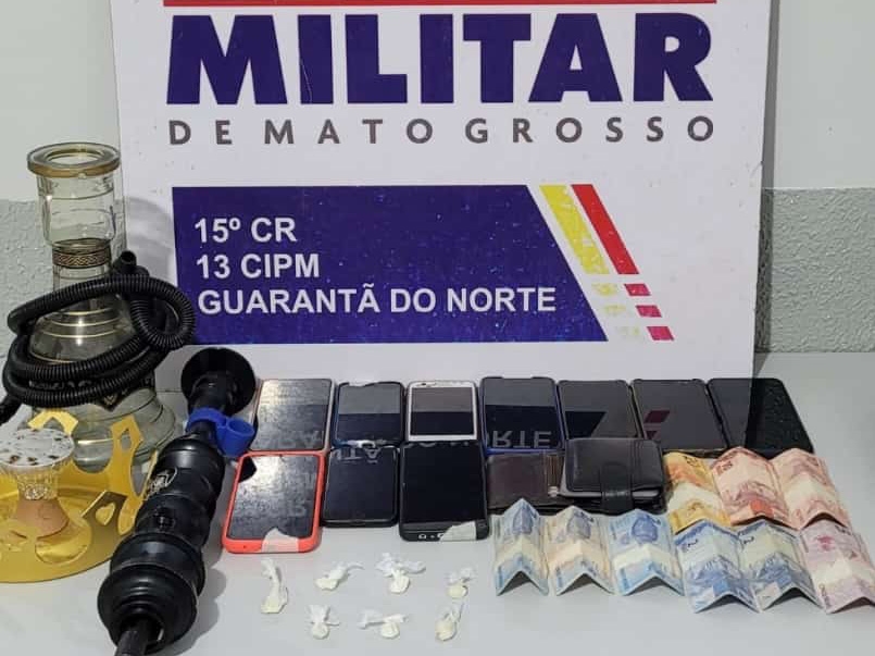 PM interrompe festa organizada por fac��o criminosa e prende 07 pessoas em Guarant� do Norte