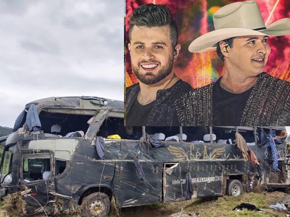 Cantor sertanjeo Aleksandro da dupla Conrado & Aleksandro, morre em acidente com �nibus. 